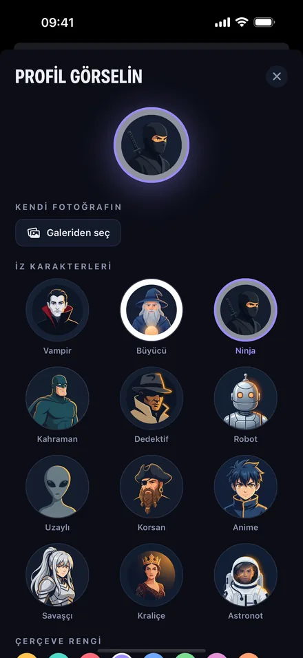 İZ karakter avatarları